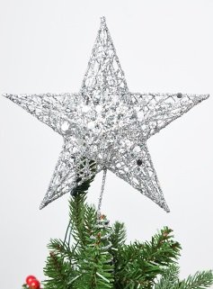 silver christmas tree star by masons home decor