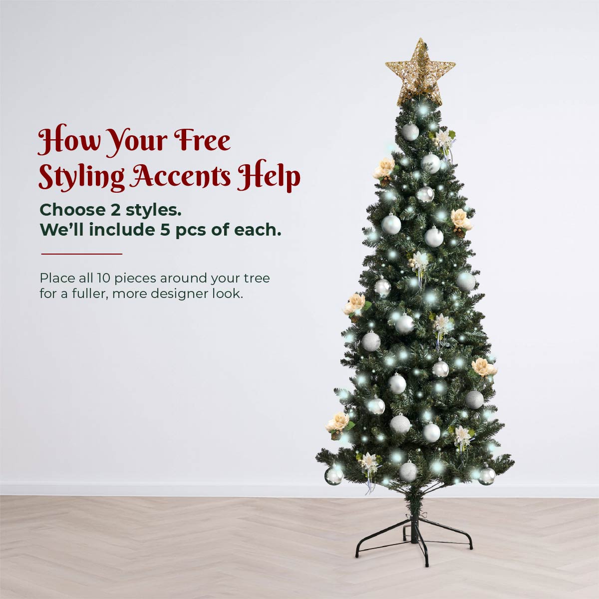 Renato Slim & Dense Christmas Tree Starter Kit (6ft) - Image 4