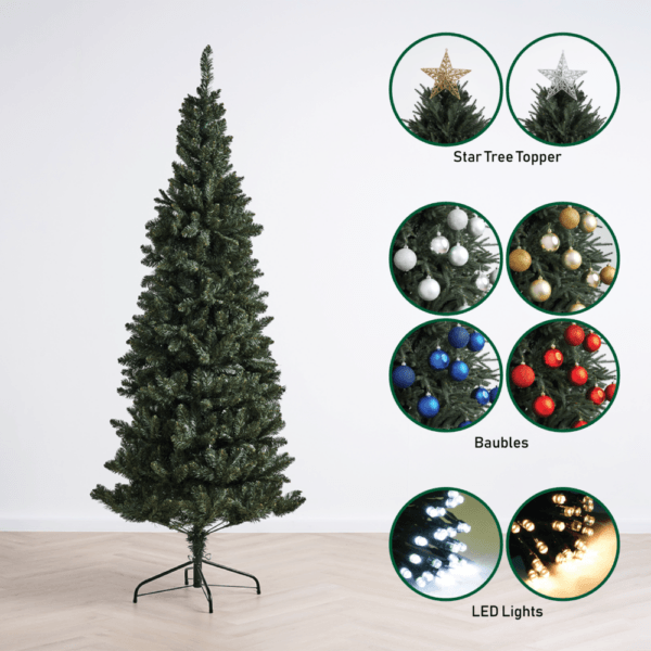 renato colarado pine slim christmas tree by masons home decor - starter kit