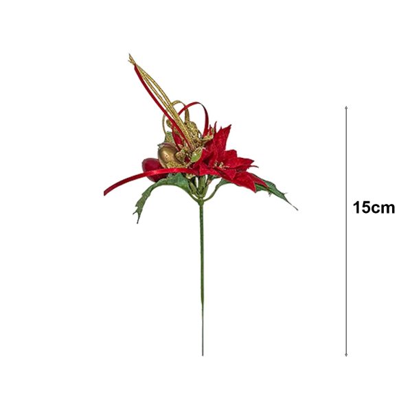 Festive Tree Pick Red Dimensions