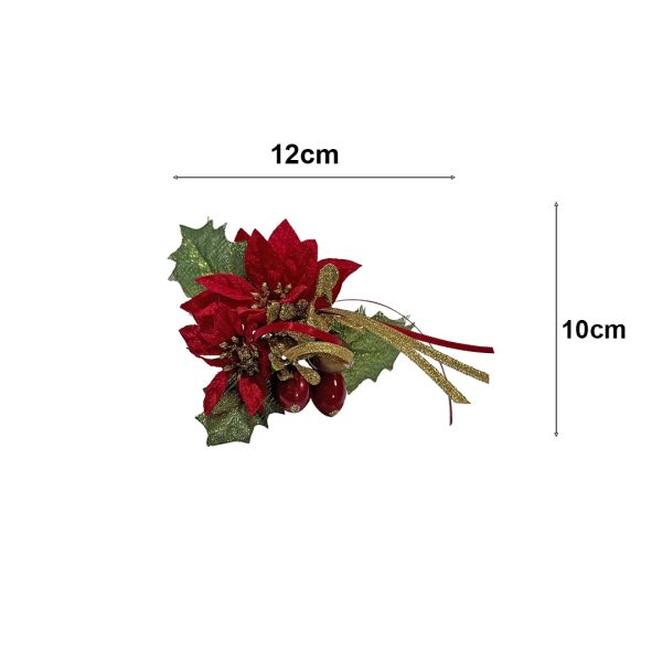 Festive Tree Pick Red Dimensions