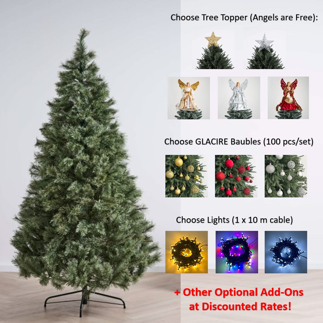 Amazzonia Cashmere Pine Christmas Tree Starter Kit (5ft / 6ft)