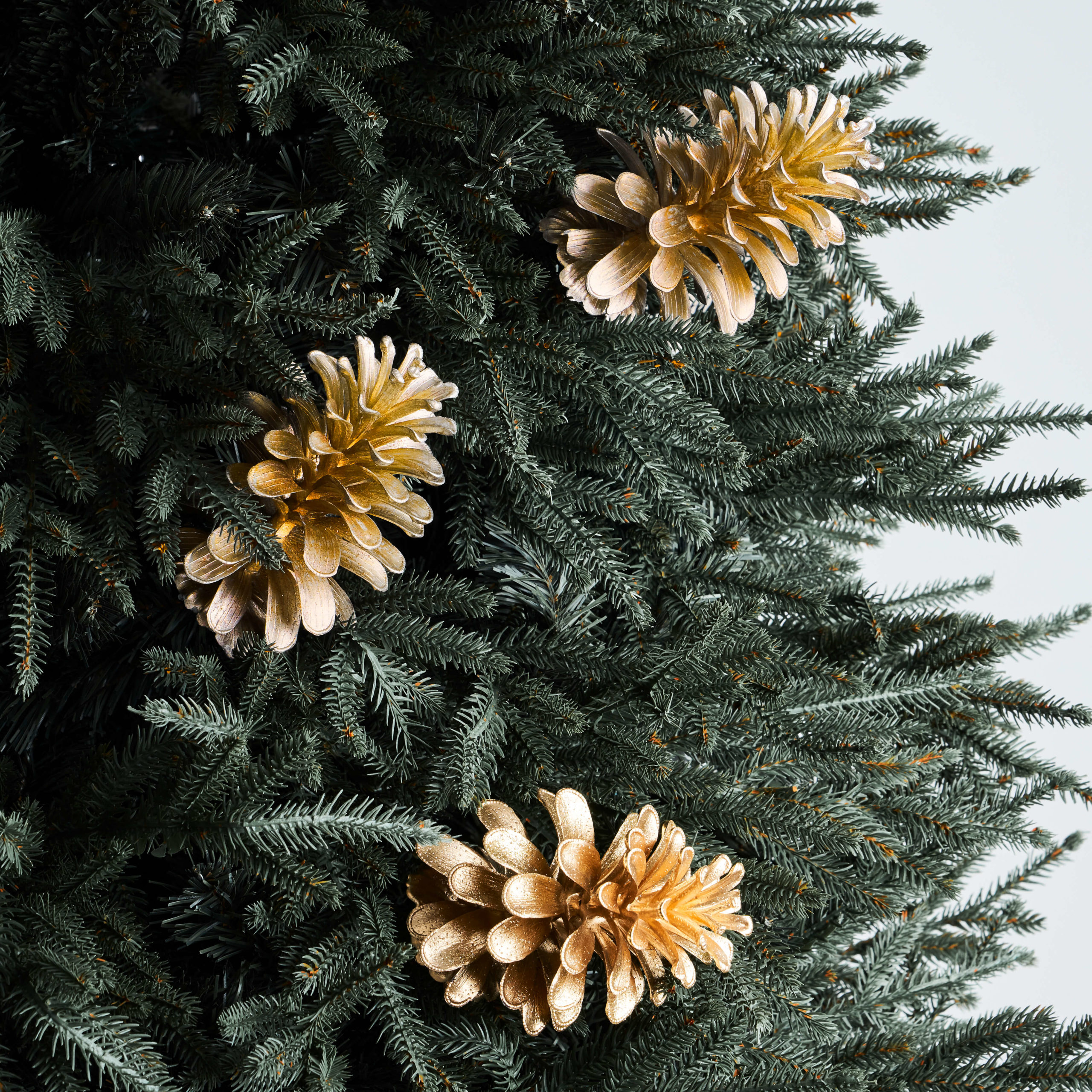 Kishi Gold Pine cone - christmas ornaments by masons home decor singapore