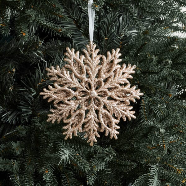 bronze snowflake baubles - christmas ornaments by masons home decor singapore