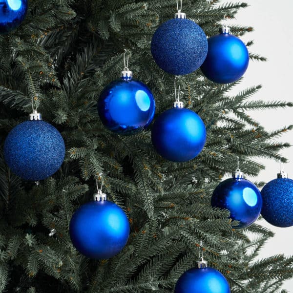 palline blue baubles - christmas ornaments by masons home decor singapore