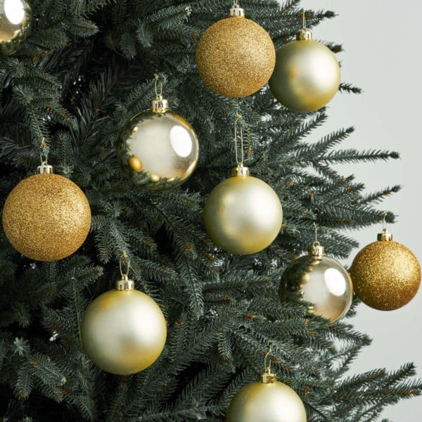 palline gold baubles - christmas ornaments by masons home decor singapore