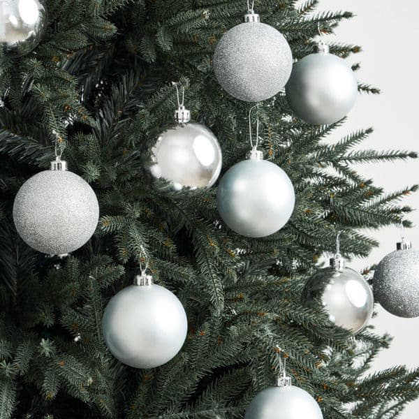palline silver baubles - christmas ornaments by masons home decor singapore