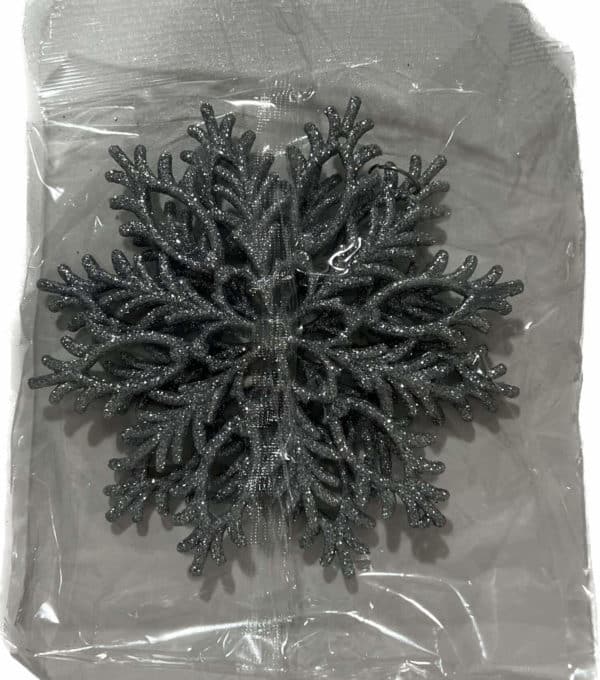 Snow Flake Bauble - Silver