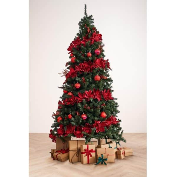 red theme christmas tree premium bundle by masons home decor
