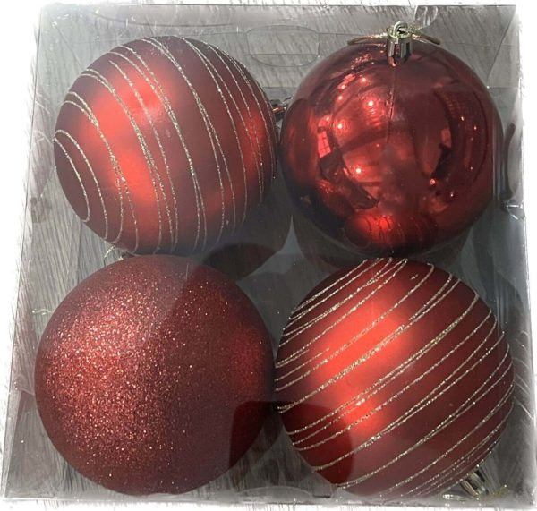 Atlantic Large Baubles - Red