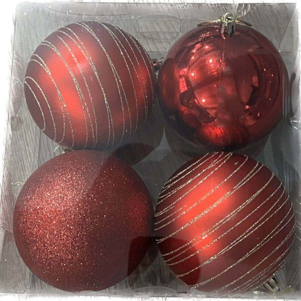Atlantic Large Baubles - Red
