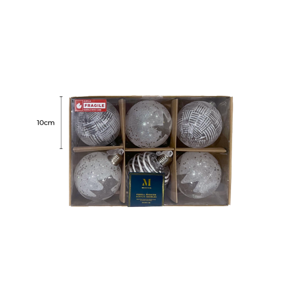 Gleeful Premium Acrylic Baubles by Masons Home Decor - Christmas Tree Singapore