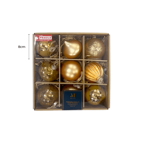 Emmanuel Glass Baubles by Masons Home Decor - Christmas Tree Singapore