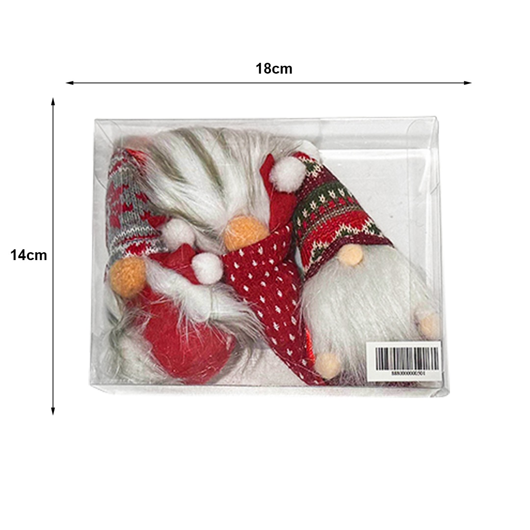 Blingles Family Gnome Ornaments Dimensions