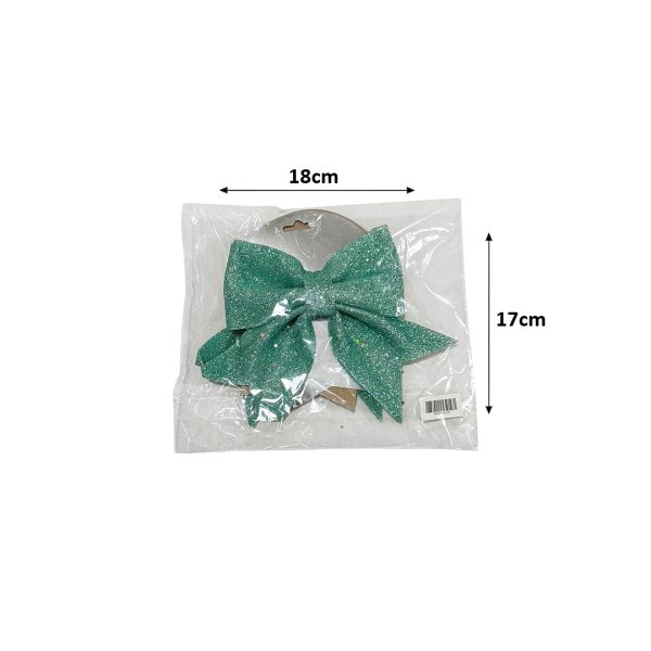 Glittery Ribbon Teal Dimensions