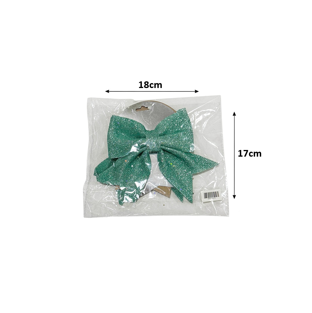 Glittery Ribbon Teal Dimensions