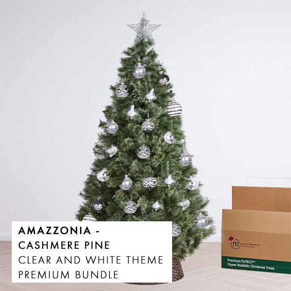 Clear and White Theme Christmas Tree Premium Bundle Amazzonia by Masons Home Decor - Christmas Tree Singapore