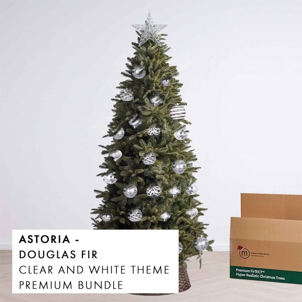 Clear and White Theme Christmas Tree Premium Bundle Astoria by Masons Home Decor - Christmas Tree Singapore