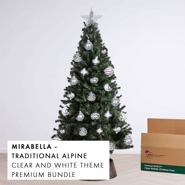 Clear and White Theme Christmas Tree Premium Bundle Mirabella by Masons Home Decor - Christmas Tree Singapore