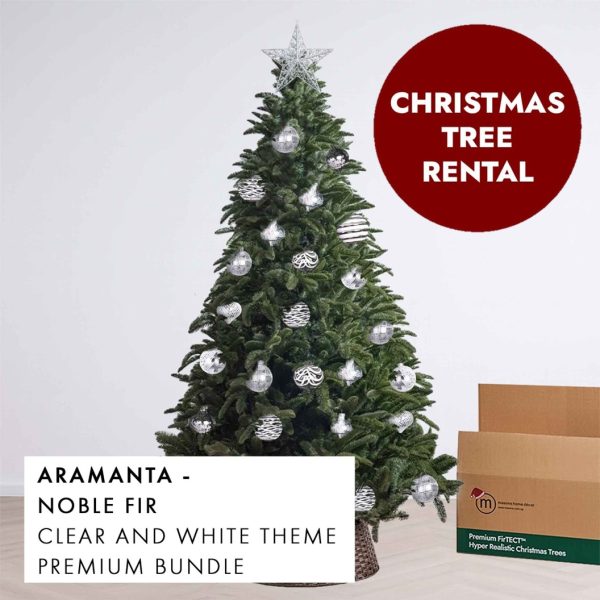 Clear and White Theme Christmas Tree Rental Aramanta by Masons Home Decor - Christmas Tree Singapore