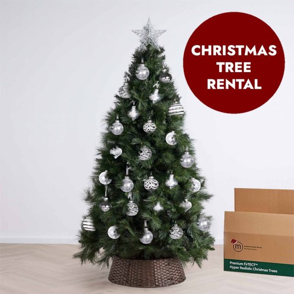 Clear and White Theme Christmas Tree Rental by Masons Home Decor - Christmas Tree Singapore
