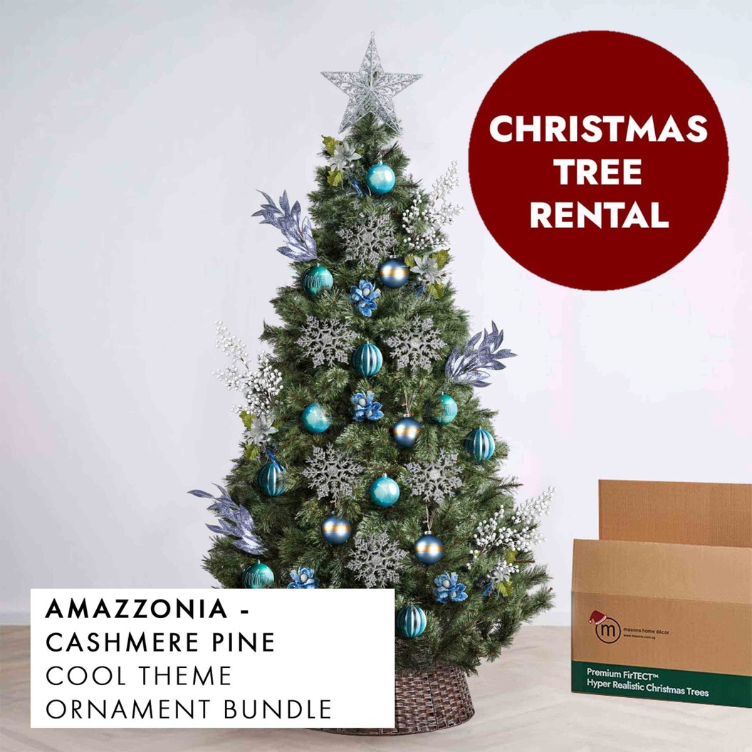 Cool Theme Christmas Tree Rental Amazzonia by Masons Home Decor - Christmas Tree Singapore