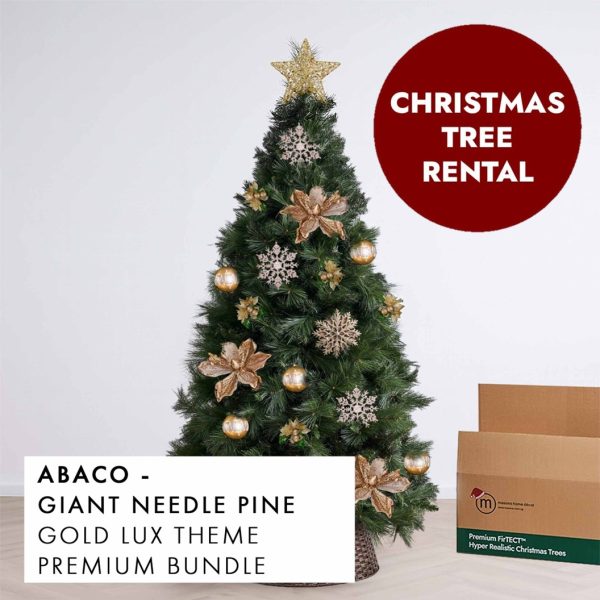 Gold Lux Theme Christmas Tree Rental Abaco by Masons Home Decor - Christmas Tree Singapore