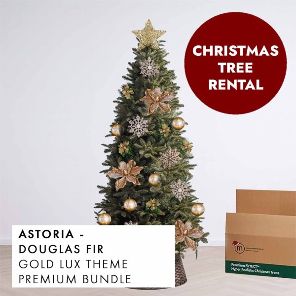 Gold Lux Theme Christmas Tree Rental Astoria by Masons Home Decor - Christmas Tree Singapore