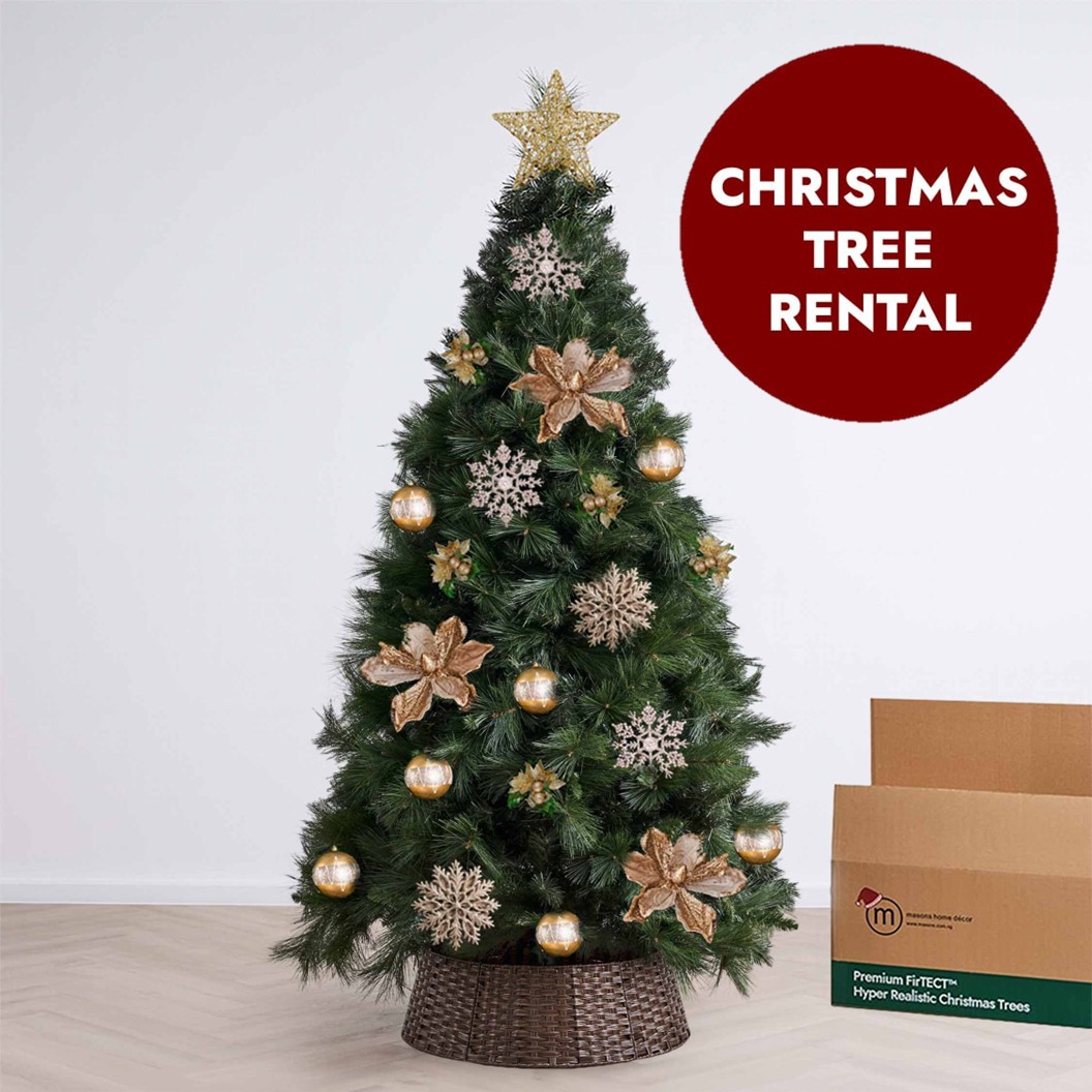 Gold Lux Theme Christmas Tree Rental by Masons Home Decor - Christmas Tree Singapore