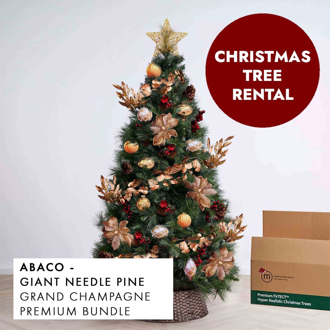 Grand Champagne Christmas Tree Rental Abaco by Masons Home Decor - Christmas Tree Singapore