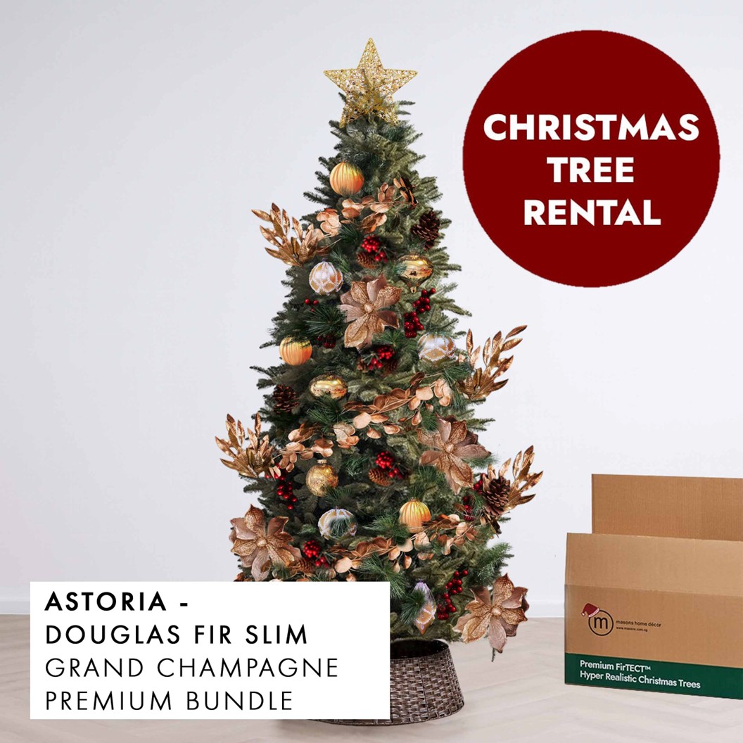 Grand Champagne Christmas Tree Rental Astoria by Masons Home Decor - Christmas Tree Singapore