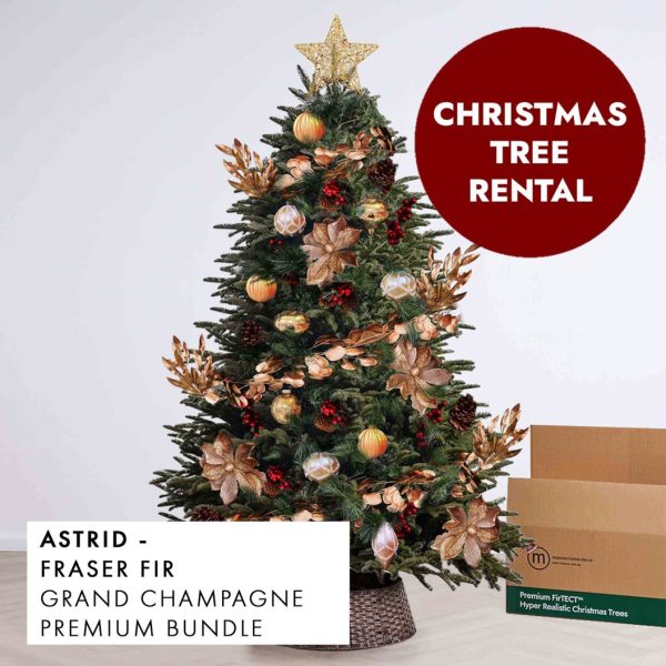 Grand Champagne Christmas Tree Rental Astrid by Masons Home Decor - Christmas Tree Singapore