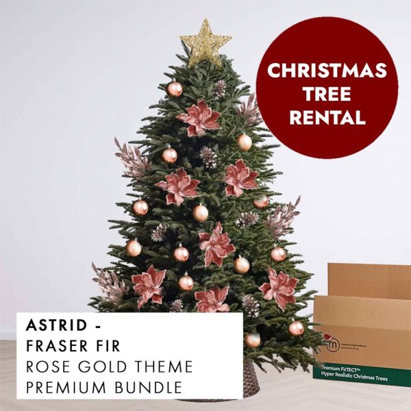 Rose Gold Theme Christmas Tree Rental Astrid by Masons Home Decor - Christmas Tree Singapore