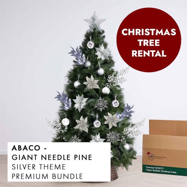 Silver Theme Christmas Tree Rental Abaco by Masons Home Decor - Christmas Tree Singapore