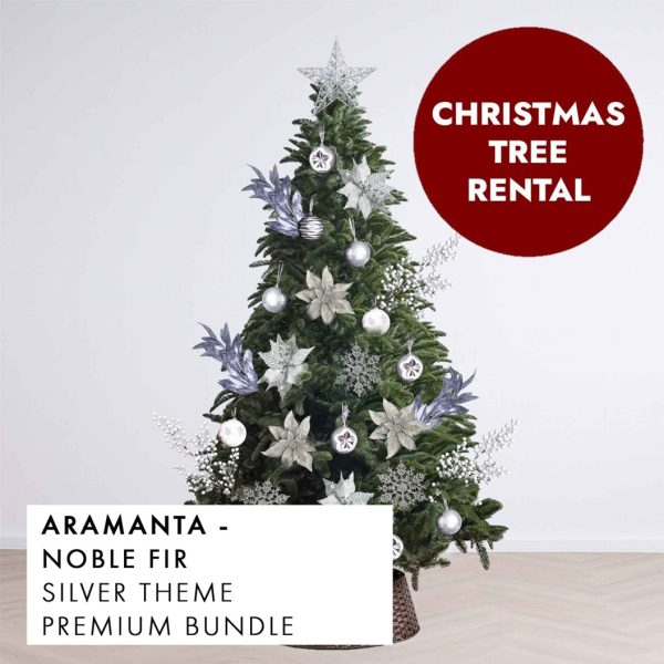 Silver Theme Christmas Tree Rental Aramanta by Masons Home Decor - Christmas Tree Singapore
