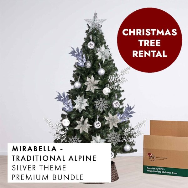 Silver Theme Christmas Tree Rental Mirabella by Masons Home Decor - Christmas Tree Singapore