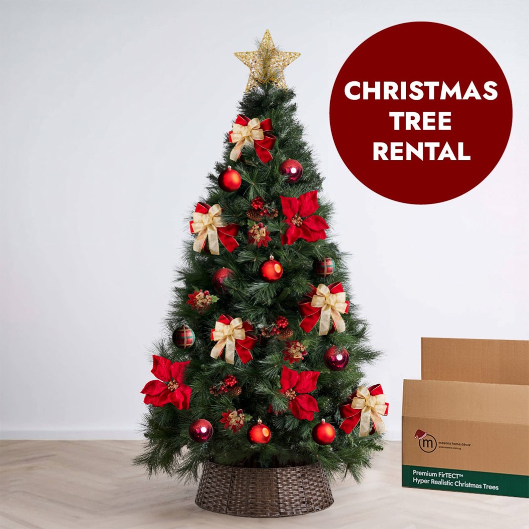 Warm Theme Christmas Tree Rental by Masons Home Decor - Christmas Tree Singapore