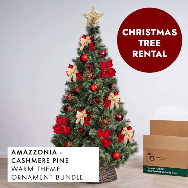 Warm Theme Christmas Tree Rental Amazzonia by Masons Home Decor - Christmas Tree Singapore