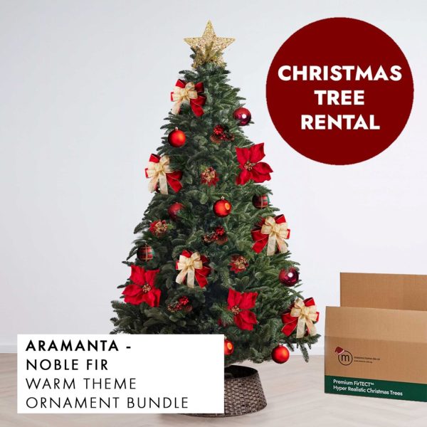 Warm Theme Christmas Tree Rental Aramanta by Masons Home Decor - Christmas Tree Singapore