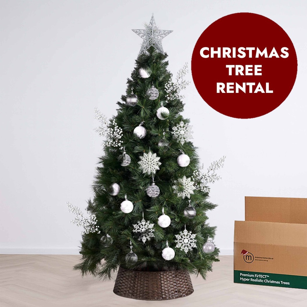 White Theme Christmas Tree Rental by Masons Home Decor - Christmas Tree Singapore