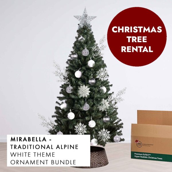 White Theme Christmas Tree Rental Mirabella by Masons Home Decor - Christmas Tree Singapore