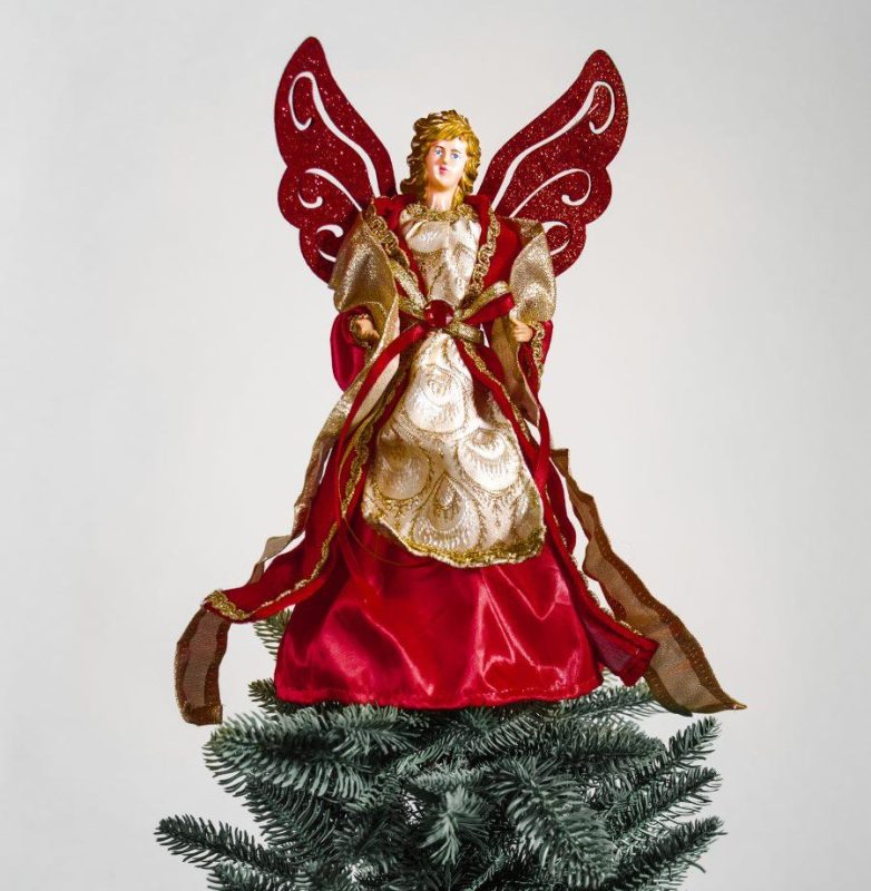 Angel Tree Topper - Red