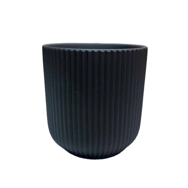 Artificial Potted Philo Bush - Black Straight Textured Pot 2 by masons home decor singapore