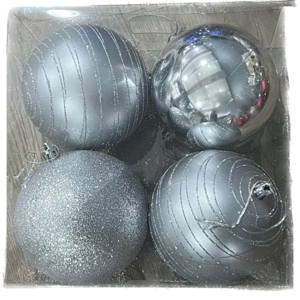 Atlantic Large Baubles Silver by Masons Home Decor - Christmas Tree Singapore