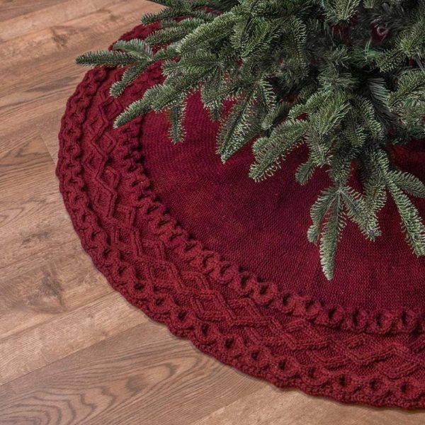 Christmas Tree Skirt - Red