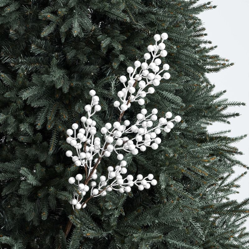 Zibeon Berry Spray White - Christmas ornaments by Masons Home Decor - Christmas Tree Singapore