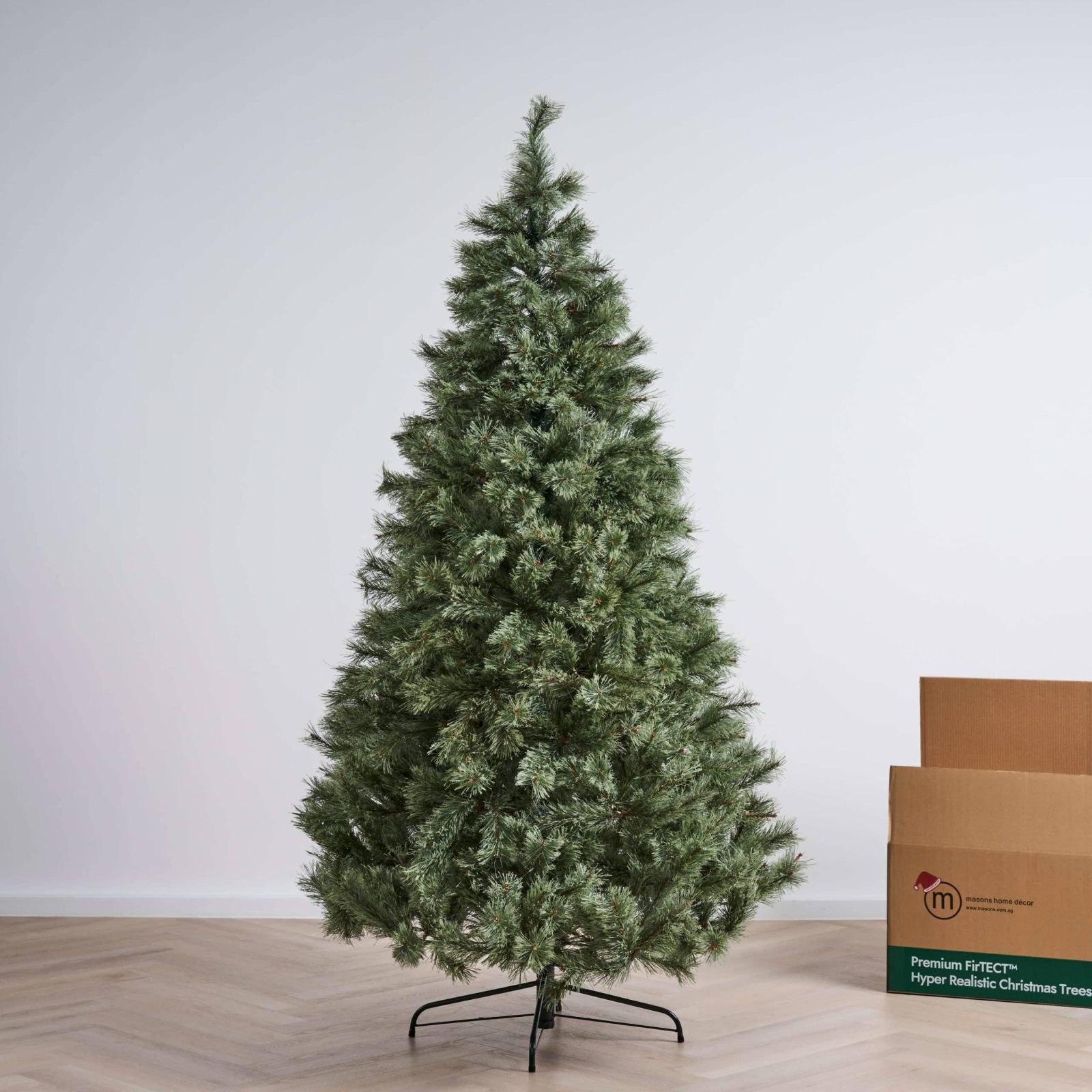 Light green artificial Christmas tree