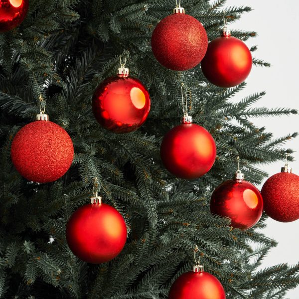 palline red baubles - christmas ornaments by masons home decor singapore