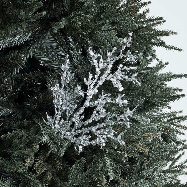 snow leaf spray silver - christmas ornaments by masons home decor singapore