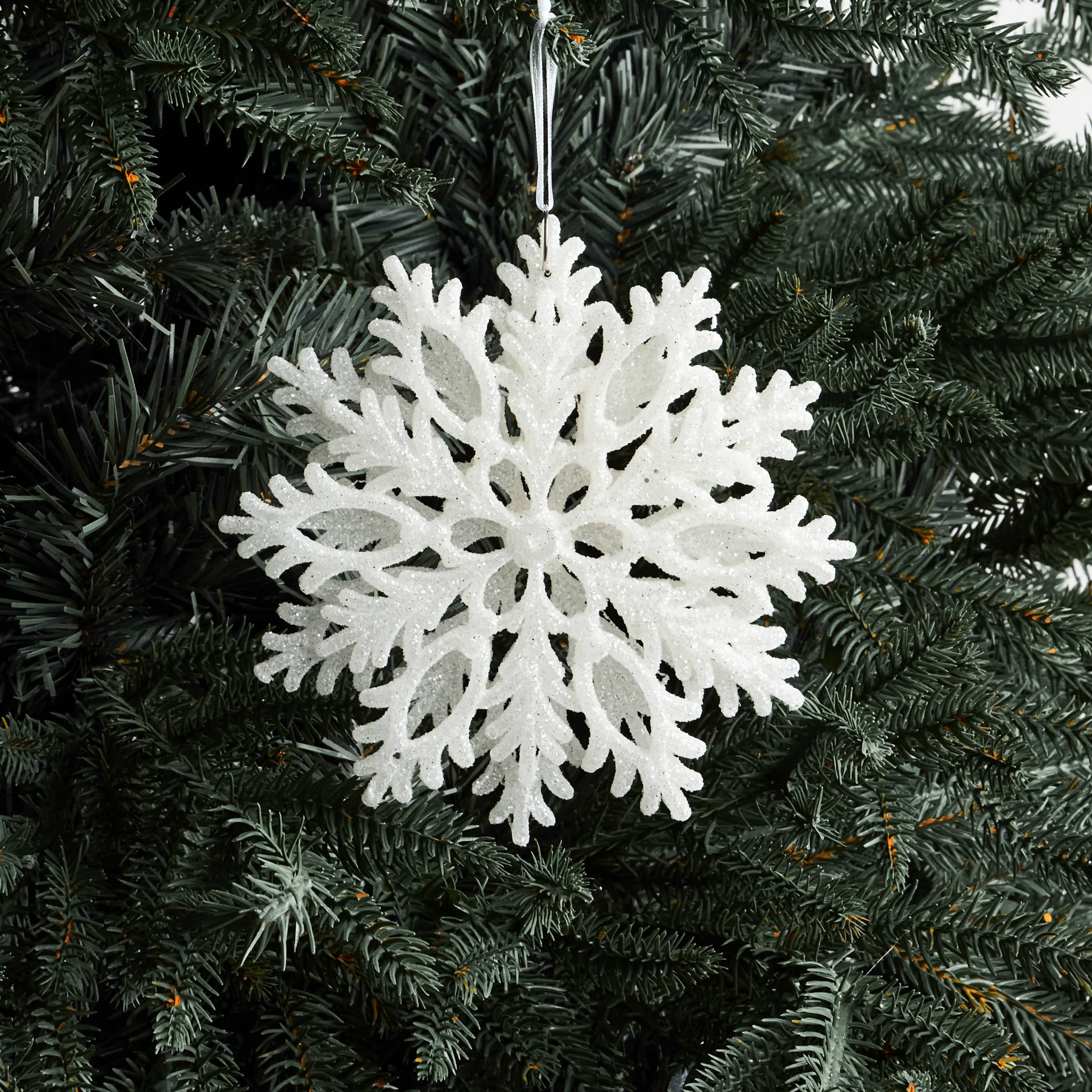 Snowflake Baubles White by Masons Home Decor - Christmas Tree Singapore